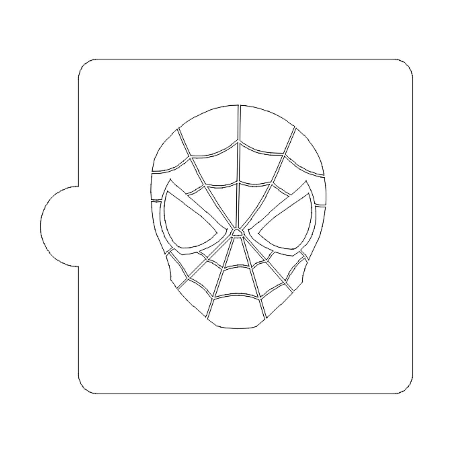 Spiderman Head Large Size Stencil For Cookie or Cakes USA Made LS321L