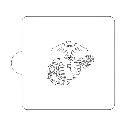 US Marines Detailed Stencil for Cookie or Cakes USA Made LS3419