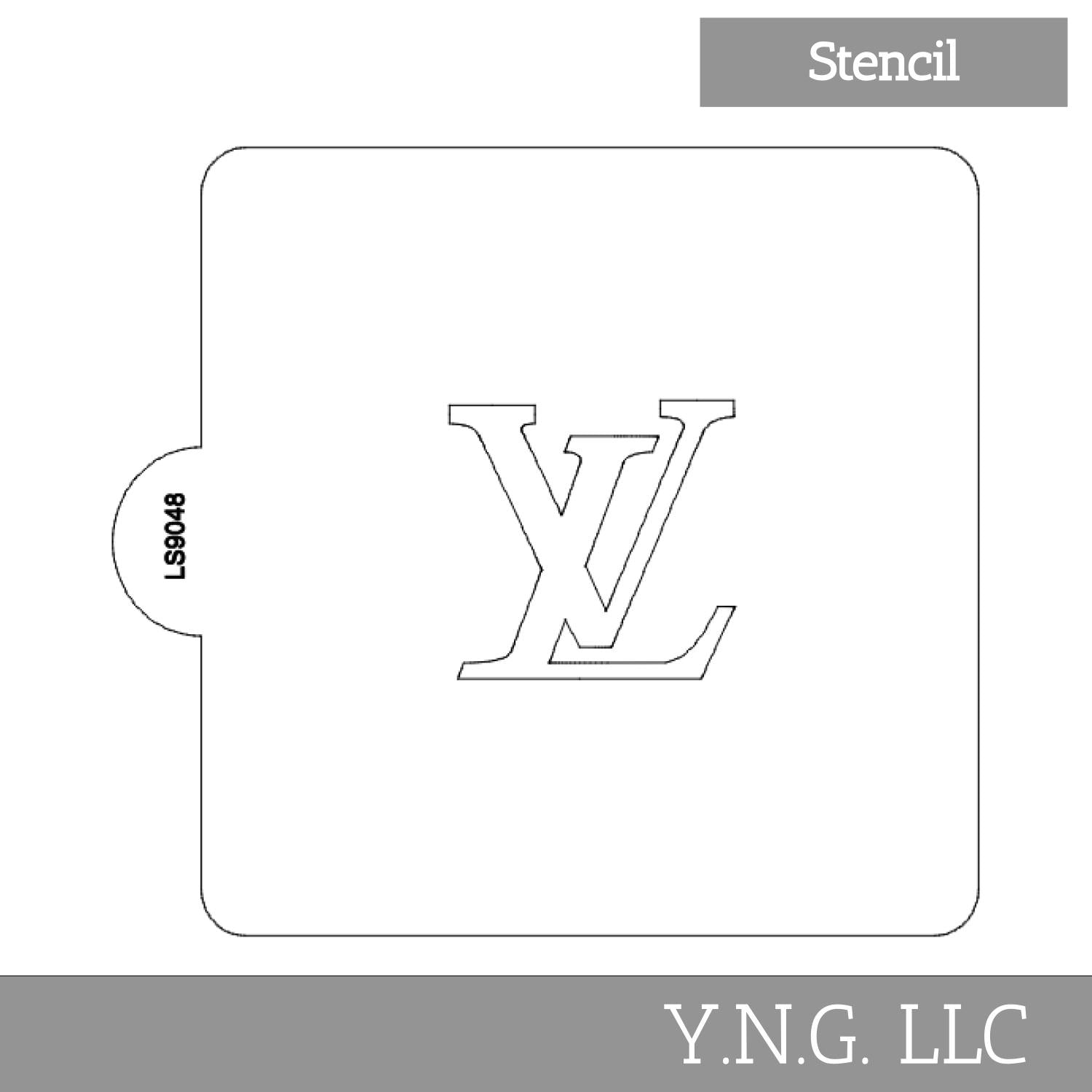 LV Symbol Design Stencil for Cookies or Cakes USA Made LS9048 – Y.N.G. LLC