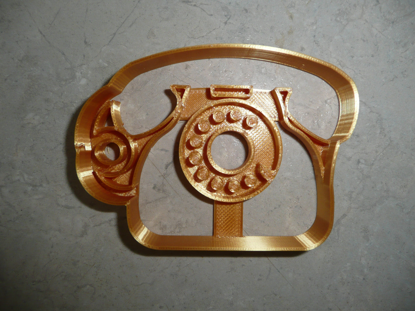 6X Rotary Dial Phone Fondant Cutter Cupcake Topper 1.75 IN USA FD5035
