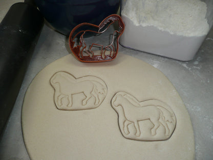 Horse Full Body Side View Detailed Cookie Cutter Made In USA PR5037