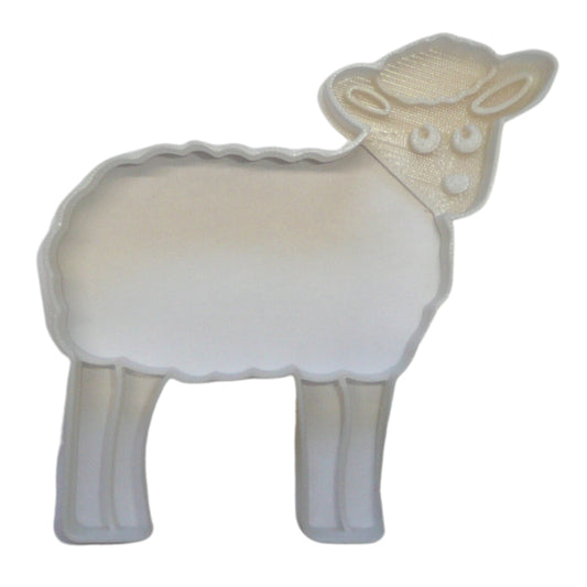 6x Sheep Body Side View Fondant Cutter Cupcake Topper 1.75 IN USA FD5051