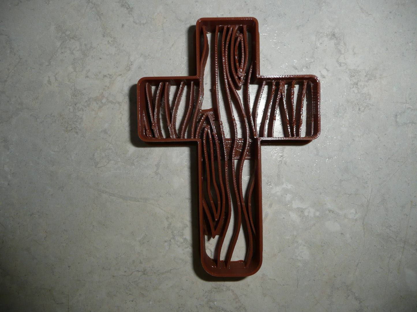 6x Cross Rustic Wood Fondant Cutter Cupcake Topper 1.75 IN USA FD5095