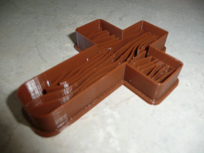 6x Cross Rustic Wood Fondant Cutter Cupcake Topper 1.75 IN USA FD5095