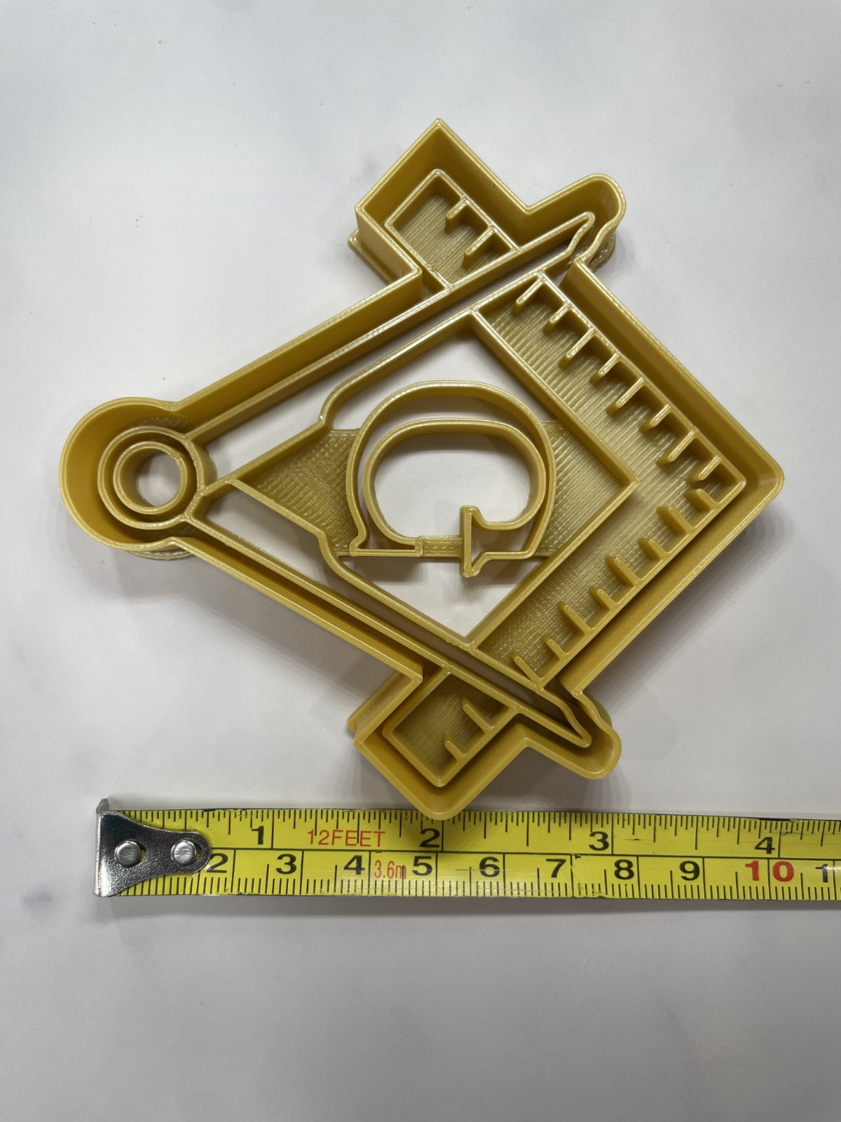 Square and Compass Theme Mason Cookie Cutter Made in USA PR5189
