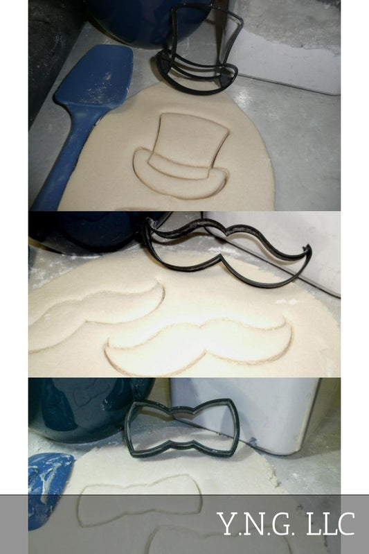 Dapper Dad Chic Fashionable Stylish Father Set Of 3 Cookie Cutters USA PR1358
