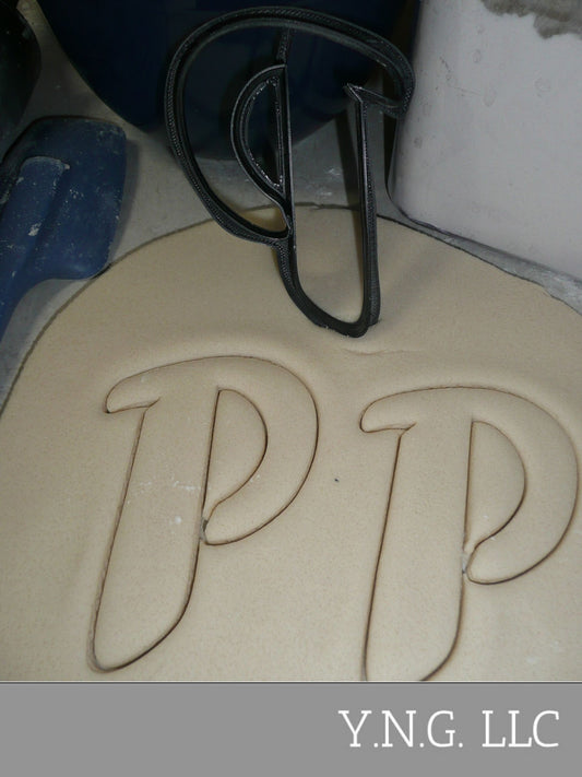 Letter P Uppercase Fancy Stylized Font Alphabet Cookie Cutter USA PR3343