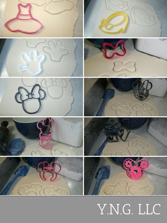Minnie Mouse Lover Kit Cartoon Character Cookie Cutters USA PR1472