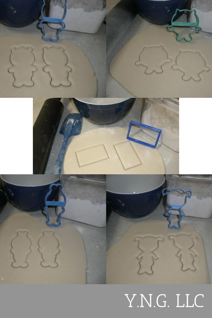 monsters inc cookie cutters Monsters Inc Kids Cartoon Movie Set Of 5 Cookie Cutters USA PR1411