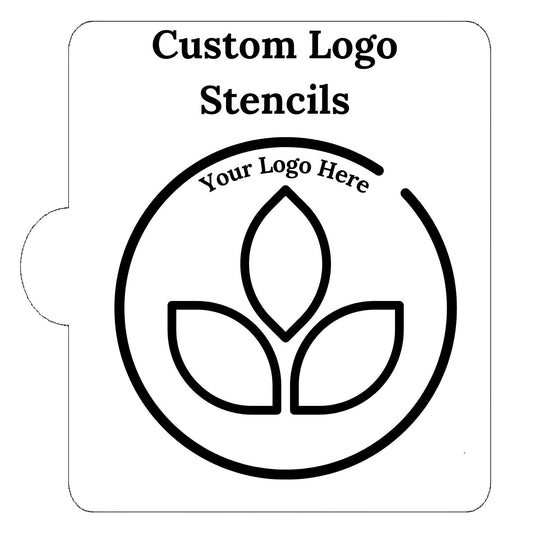 Custom Designed Clear Logo Stencil for Cookies Cakes Made in USA LS9021