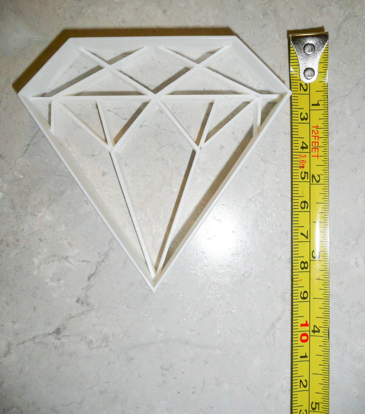 Diamond Stone Engagement Wedding Cookie Cutter Made In USA PR406