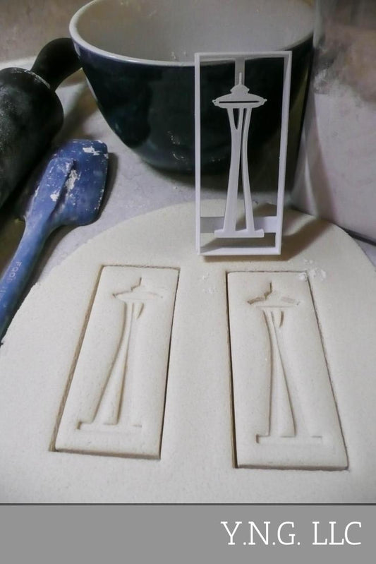 Space Needle Seattle Washington Observation Tower Icon Cookie Cutter USA PR3018