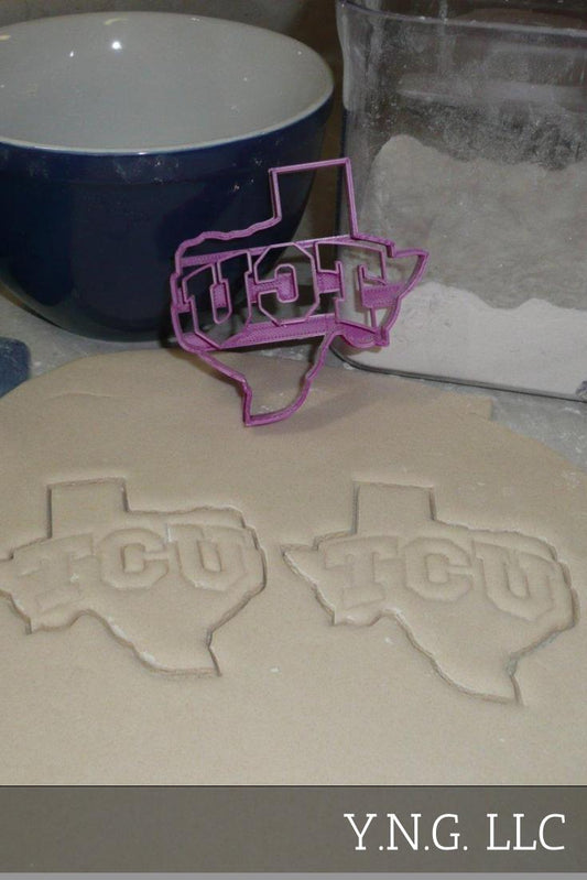 Texas Christian University TCU Letters in State Cookie Cutter USA PR2545
