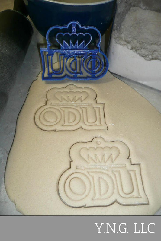 Old Dominion University ODU Letters Crown Cookie Cutter USA PR3279
