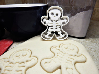 Gingerbread Skeleton Man Body Bone Bones Halloween Party Cookie Cutter USA PR113