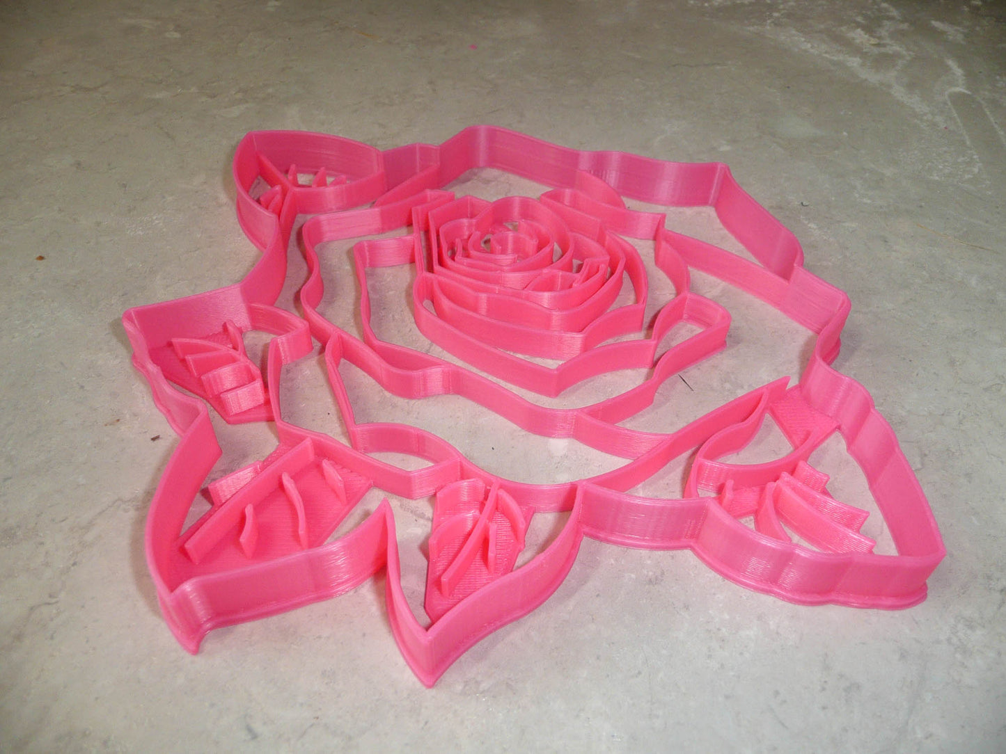 Rose Flower 7.5 Inch Pie Top Topper Design Or Large Cookie Cutter USA PR3314