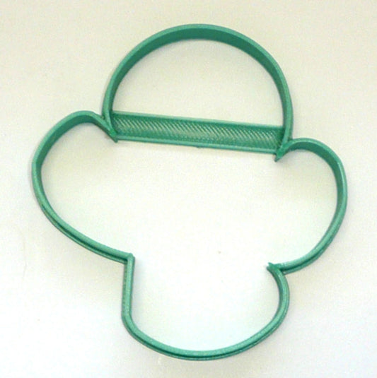 6x Chubby Cactus Outline Fondant Cutter Cupcake Topper Size 1.75 Inch USA FD3625