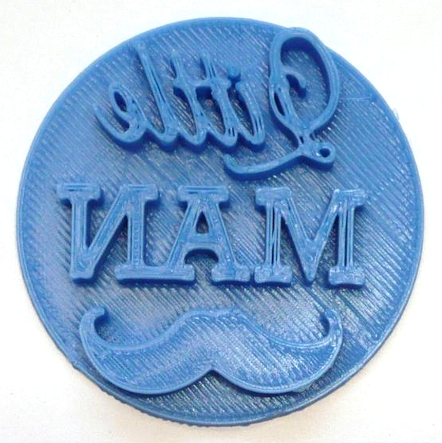 Little Man Words With Mustache Baby Shower Cookie Stamp Embosser USA PR4002