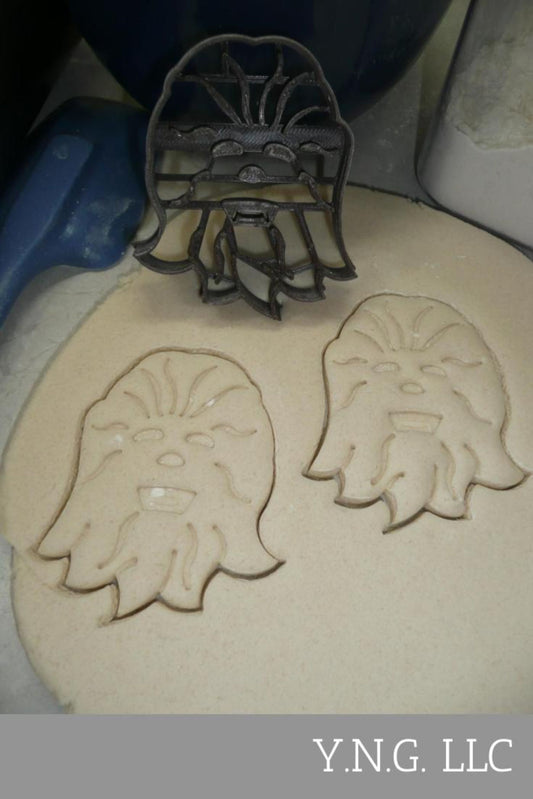 Chewbacca Chewie Head Face Star Wars Character Cookie Cutter USA PR4132