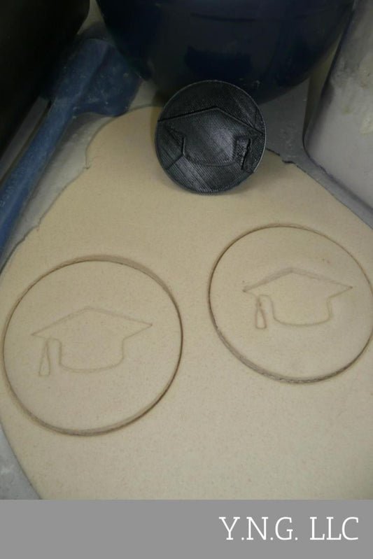 Graduation Hat Cap School Graduate Cookie Stamp Embosser USA PR4209