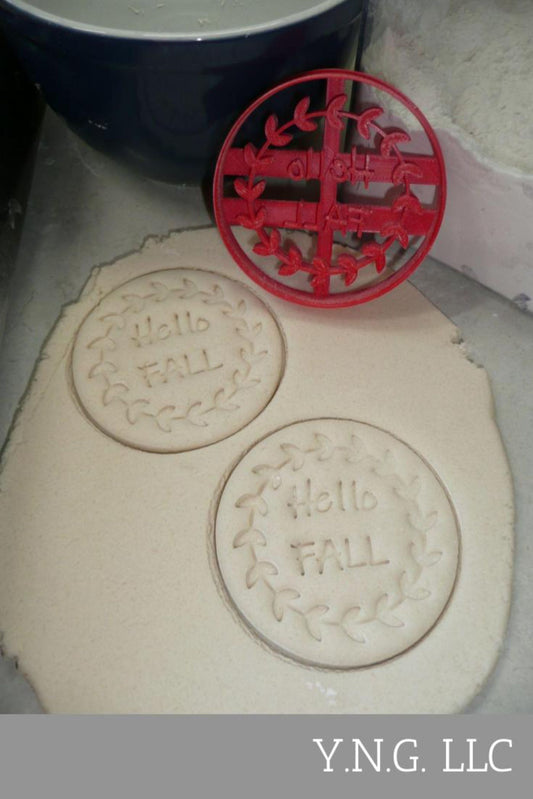 Hello Fall Quote Words Season Cookie Cutter USA PR4439