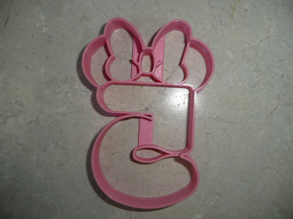 6x Minnie Detail Number 5 Fondant Cutter Cupcake Topper 1.75 IN USA FD4555