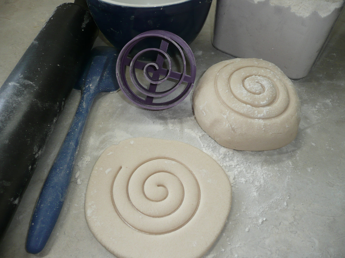 Swirl Design Mini Concha Cutter Mexican Sweet Bread Stamp Made in USA PR4885