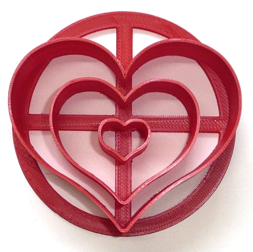 Heart Design Mini Concha Cutter Mexican Sweet Bread Stamp Made in USA PR4889