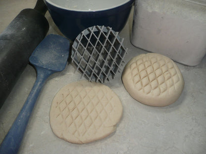 Lattice Pattern Mini Concha Cutter Mexican Sweet Bread Stamp Made in USA PR4909