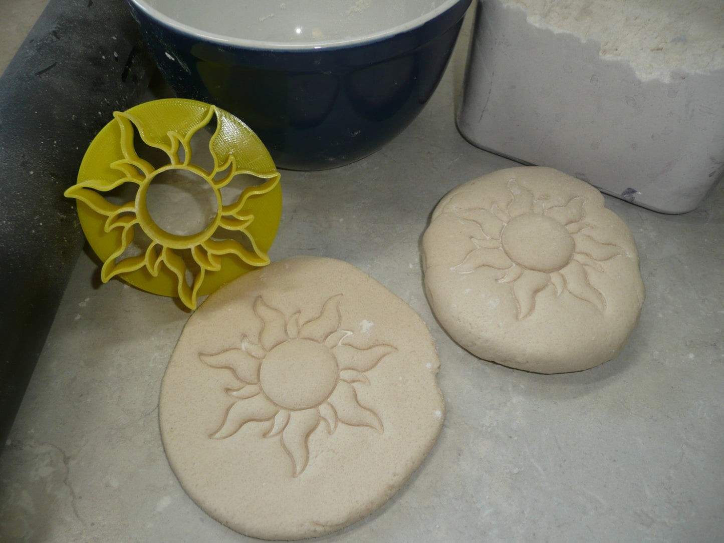 Sun Design Mini Concha Cutter Mexican Sweet Bread Stamp Made in USA PR4914