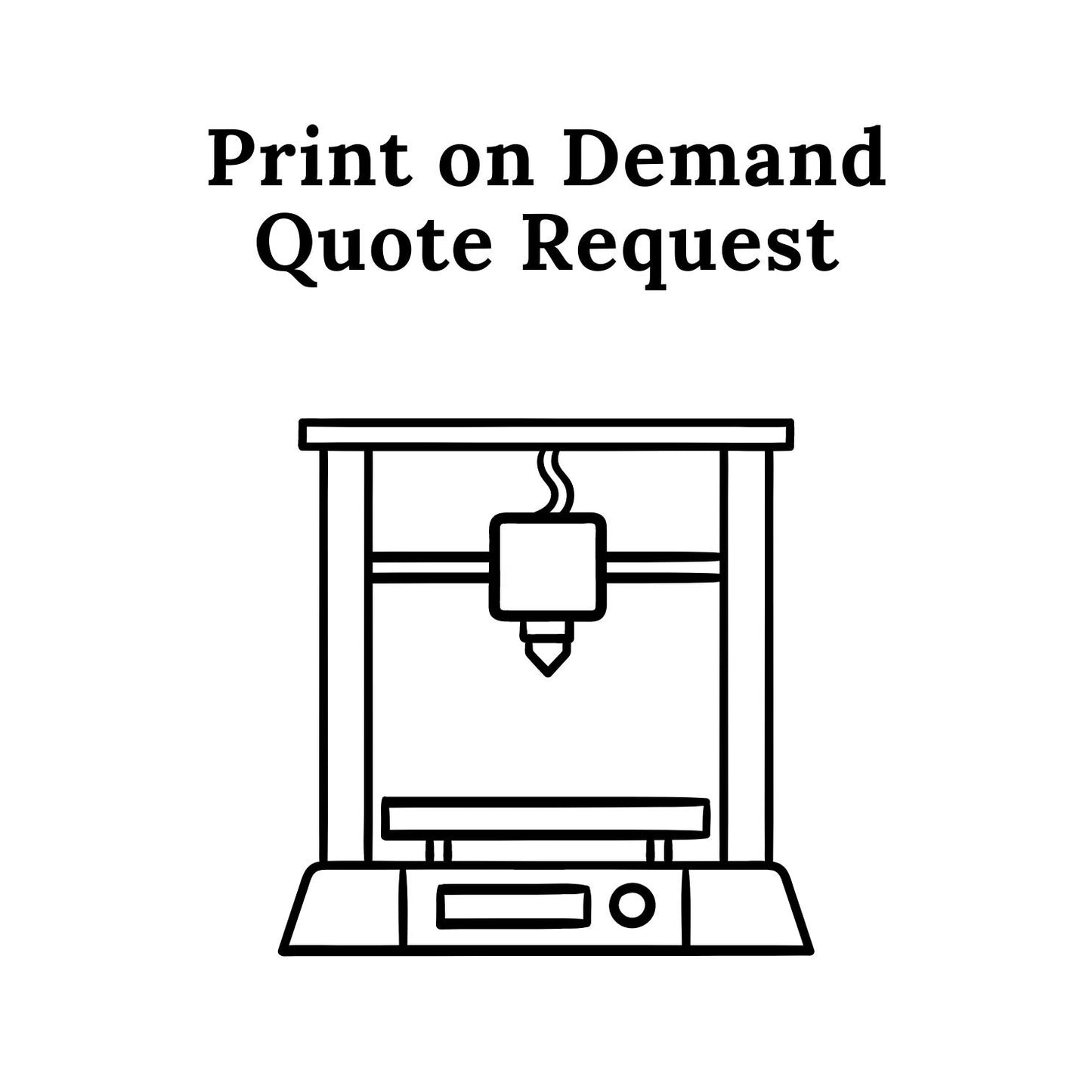 Print on Demand Quote Request