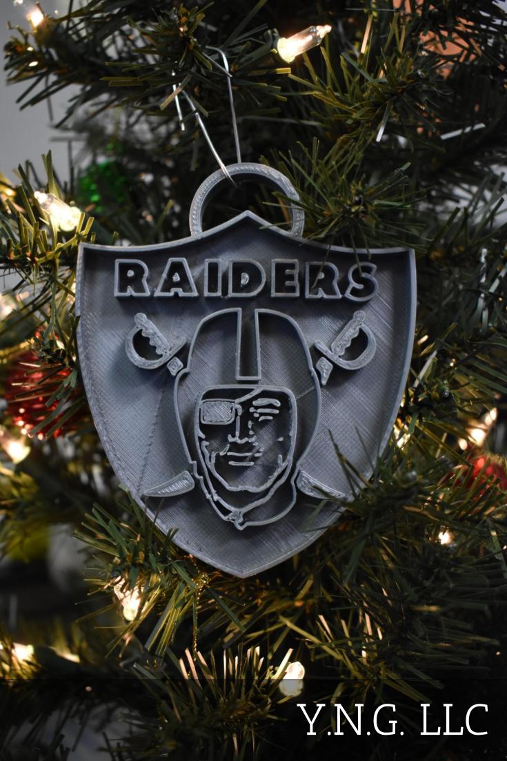 Las Vegas Raiders NFL Football Ornament Holiday Christmas Decor PR2073