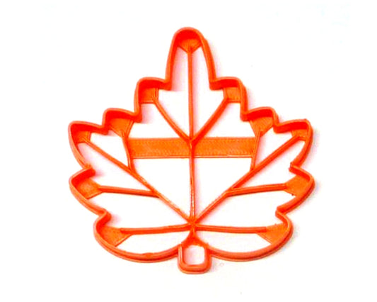 6x Maple Leaf With Detail Fondant Cutter Cupcake Top Size 1.75 Inch USA FD2943