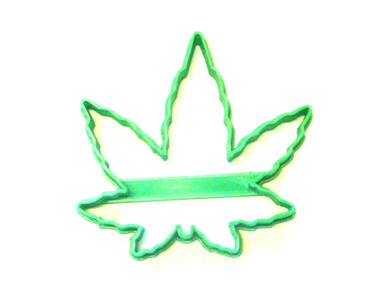 6x Cannabis Leaf Fondant Cutter Cupcake Topper 1.75" USA FD3041