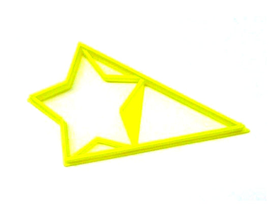 6x Star With Triangle Fondant Cutter Cupcake Topper Size 1.75 Inch USA FD3048