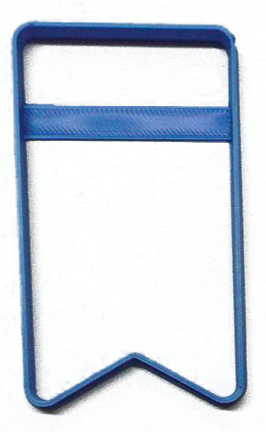 6x Vertical Hanging Banner Fondant Cutter Cupcake Topper Size 1.75 Inch FD3140