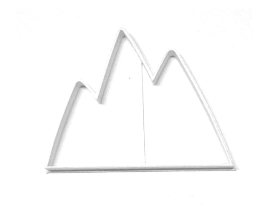 6x Mountains Or Iceberg Outline Fondant Cutter Cupcake Topper 1.75 Inch FD3256