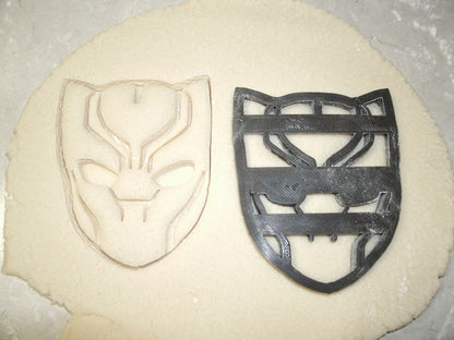 Black Panther Face Mask Superhero Character Cookie Cutter Made in USA PR599