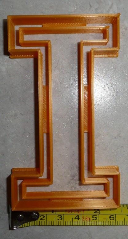University of Illinois Fighting Illini I Letter Cookie Cutter Made In USA PR2254