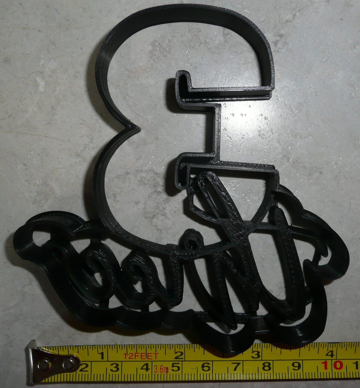 Number Three 3 With Word Birthday Anniversary Cookie Cutter USA PR2404