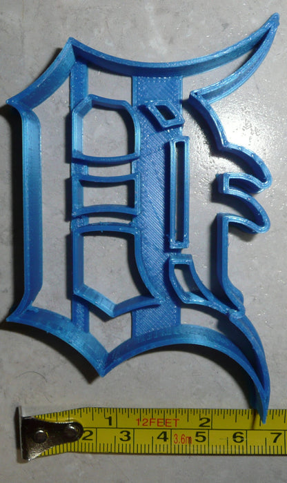 6x Detroit Tigers D Baseball Fondant Cutter Cupcake Topper Size 1.75" USA FD2570