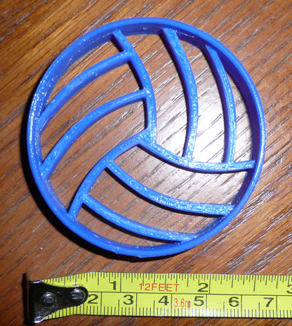 Volleyball Detailed Ball Small Size Sports Cookie Cutter Made in USA PR270