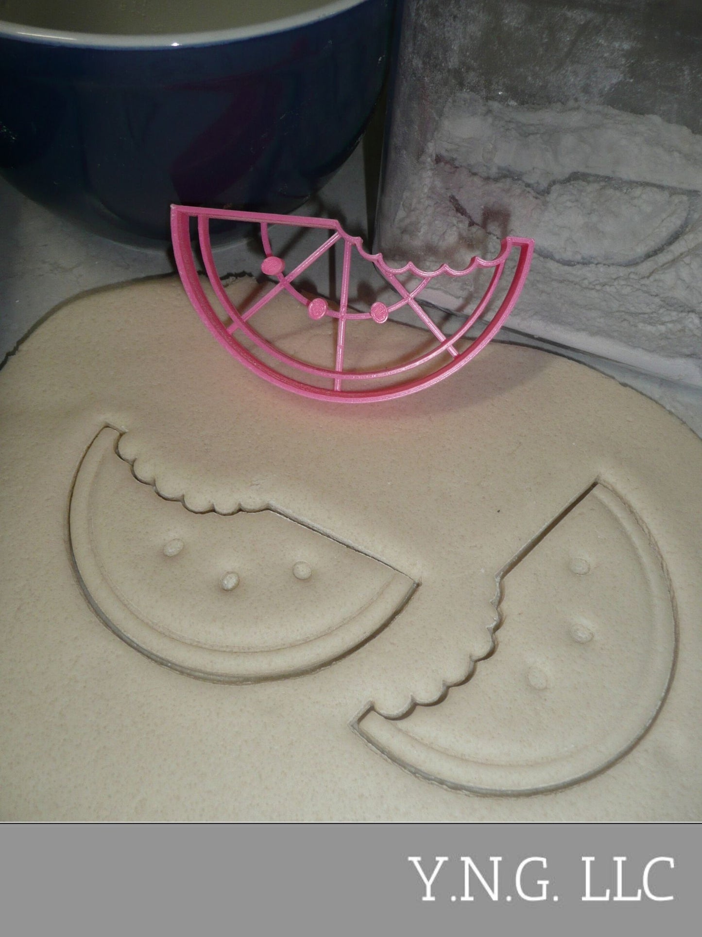 Watermelon With Bite Seeds Summer Snack Cookie Cutter Made In USA PR2296