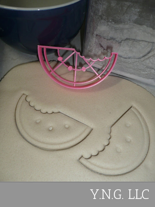 Watermelon With Bite Seeds Summer Snack Cookie Cutter Made In USA PR2296