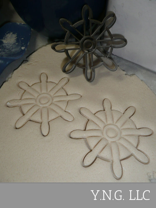 Ship Helm Nautical Boat Wheel Water Vessel Cookie Cutter Made In USA PR2164