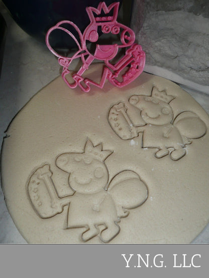 Peppa Pig Fairy Cartoon Kids TV Show Cookie Cutter Made In USA PR2236
