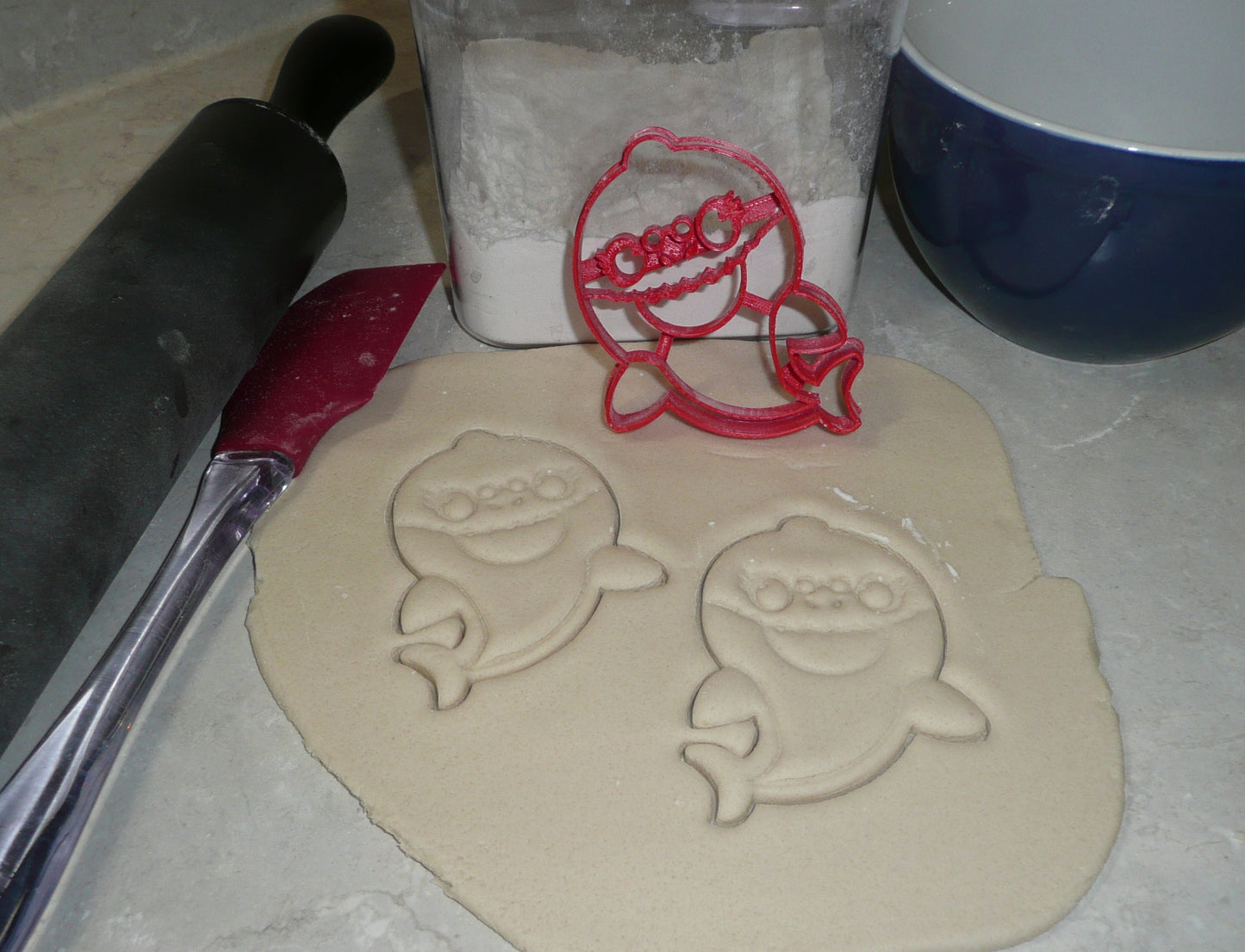 Grandma Shark Baby Cartoon Song Dance Cookie Cutter Made In USA PR2452