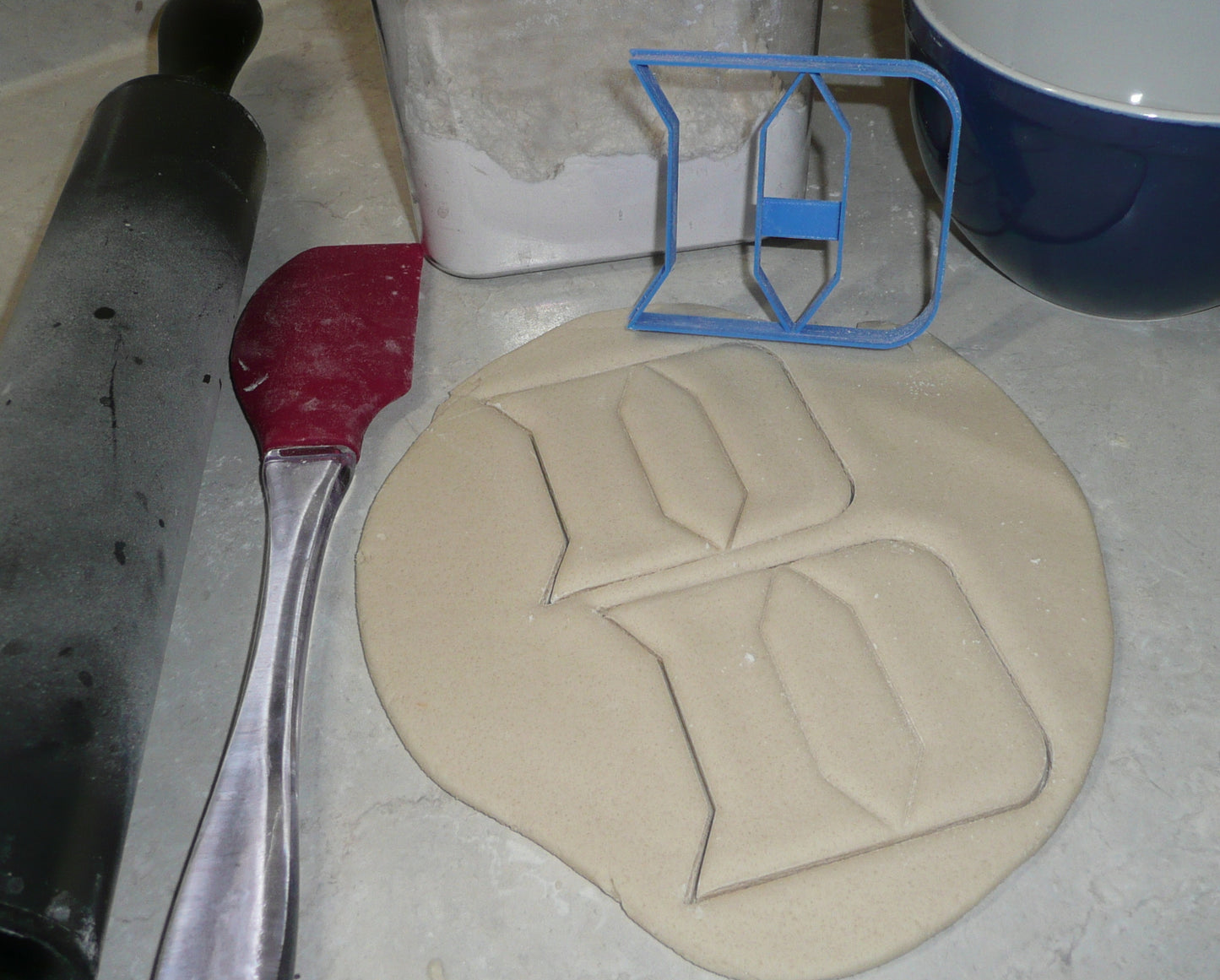 Duke University Blue Devils D Logo Sports Cookie Cutter Made In USA PR2446