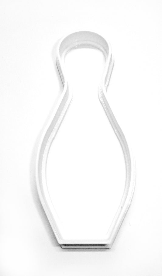 6x Bowling Pin Outline Fondant Cutter Cupcake Topper 1.75 IN USA FD256