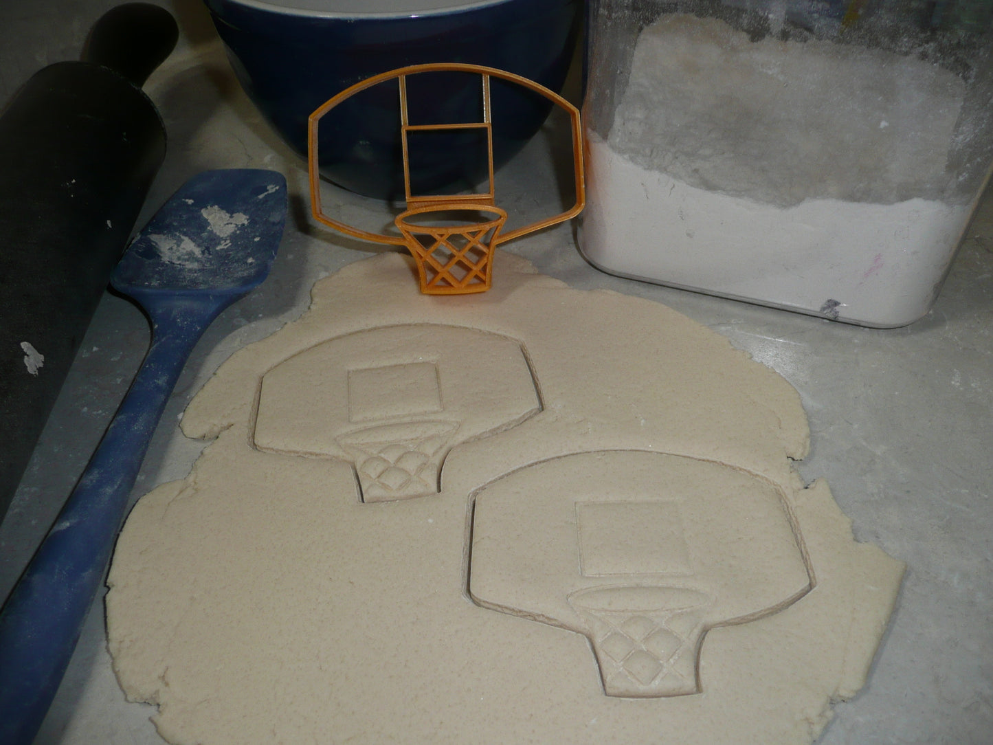 Basketball Backboard Net Hoop Rim Hoops Sports Cookie Cutter Made In USA PR2417
